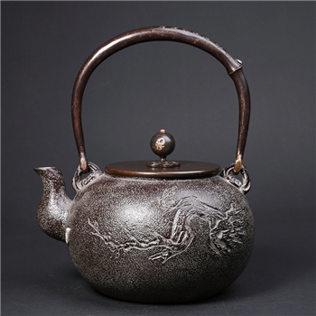 五金优选 六君子铁壶铸铁泡茶专用烧水壶电陶炉煮茶器铁茶壶煮水壶