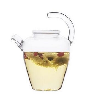 玻璃茶壶 耐热弯把花茶壶 物生物茶具套装