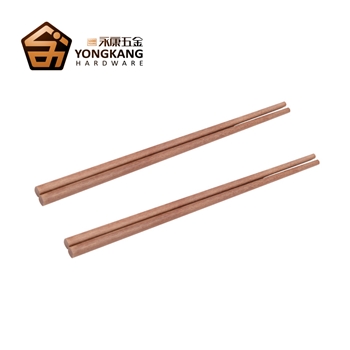 平切筷（红檀木）高档木质无漆无蜡家用餐具实木木筷子